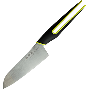 Нож «Сантоку»;сталь нерж.,полипроп.;,L=14,5см;металлич.,зелен. COM- 4072814