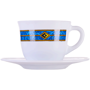 кофейная bormioli rocco пара «астрал» набор  [6шт];стекло;160мл;,h=81,l=415,b=131мм;белый,синий, qg400821 a