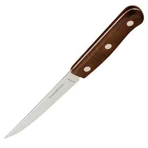 Нож для стейка;сталь нерж.,дерево;,L=115/215,B=16мм COM- 3112164