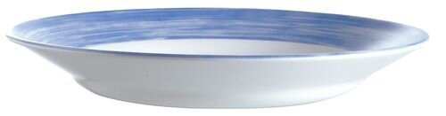 Набор тарелок, d=225 мм. глубокая голубой край Браш /6/, (6 ШТ в упаковке), MAG - 41199