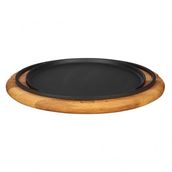Сковорода для подачи на дерев. подст. 28 см круглая чугун LAVA, RIC - 81240267