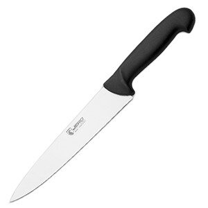 Нож кухонный универсальный;сталь нерж.,полипроп.;,H=20,L=330/185,B=50мм;черный,металлич. COM- 4071803