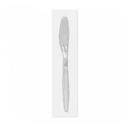 Нож в индивидуальной упаковке, 17,5 см, прозрачный, RIC - 81210733