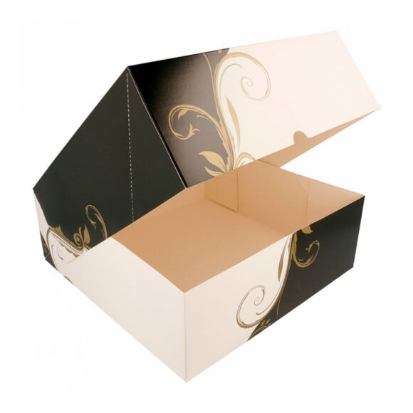 Коробка для торта 28*28*10 см, белая, картон 275 г/см2, Garcia de PouИспания, RIC - 81210930