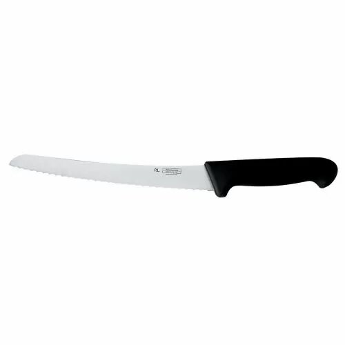 Нож для хлеба 25 см PRO-Line волнистое лезвие черная ручка , RIC - 99005016