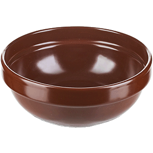 Салатник «Шоколад»;фарфор;0,6л;D=155,H=60мм;тем.корич. COM- 3032260