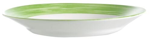 Набор тарелок, d=225 мм. глубокая зеленый край Браш /6/, (6 ШТ в упаковке), MAG - 41200