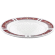 Тарелка мелкая «Марина Рэд»;фарфор;D=200,H=15мм;белый,бордо COM- 03010964