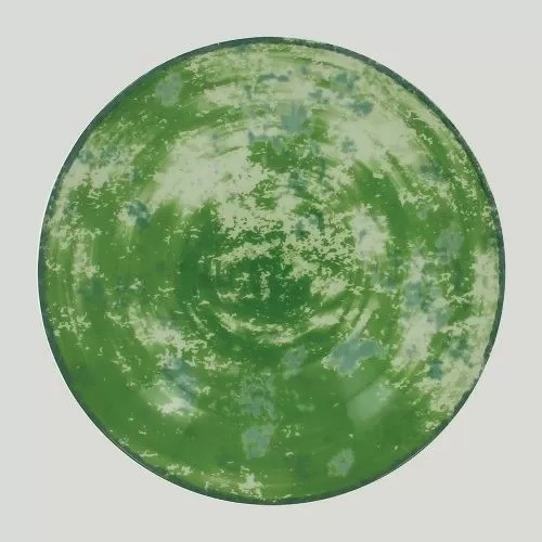 Тарелка RAK Porcelain Peppery Coupe круглая глубокая 1,2 л, d 26 см, зеленый цвет, RIC - 81220276