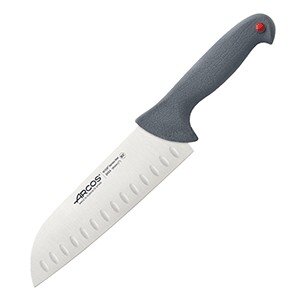 Нож поварской «Колор проф»;сталь нерж.,полипроп.;,L=31/18см;серый COM- 4072492