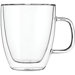 Кружка для горячих напитков «Проотель» двойные стенки;термост.стекло;380мл;прозр. COM- 3141030