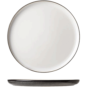 Тарелка «Сиель блан» десертная;керамика;D=215,H=15мм;белый,черный COM- 3014453