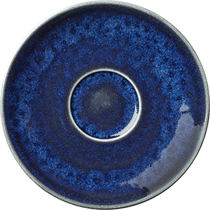 Блюдце «Везувиус Ляпис»;фарфор;D=15,H=2см;синий COM- 3024725