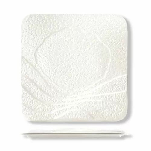 Тарелка 20*20 см квадратная белая фарфор Oyster  [6], RIC - 81200070