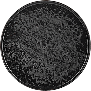 Тарелка «Нанокрем Блэк» с бортом;фарфор;D=200,H=16мм;черный COM- 3014435