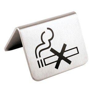 Табличка «Не курить»;сталь нерж.;,H=45,L=54,B=50мм;металлич. COM- 02130167