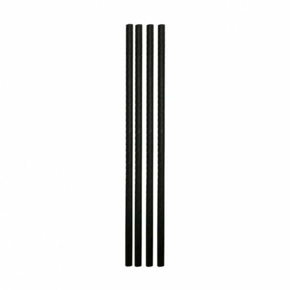 Трубочки бумажные коктейльные 0,6*14 см, чёрные, 250 шт, Garcia de PouИспания, RIC - 81211320