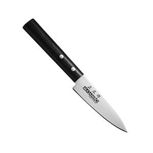 Нож для чистки овощей «Масахиро»;сталь нерж.;,L=90/200,B=65мм;черный,металлич. COM- 4071769