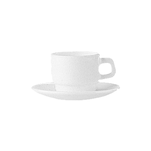 Чашка кофейная «Ресторан»;стекло;80мл;D=60,H=50,L=75мм;белый COM- 3130207
