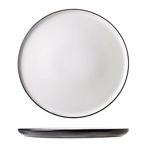 Тарелка «Сиель блан» десертная;керамика;D=278,H=15мм;белый,черный COM- 3014454