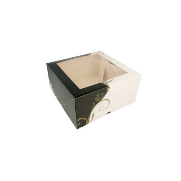Коробка для торта с окном 24*24*12 см, белая, картон, Garcia de PouИспания, RIC - 81210932