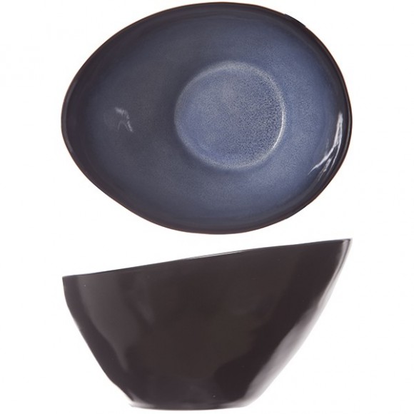 Салатник;керамика;,H=85,L=150,B=120мм;синий,черный COM- 3032213