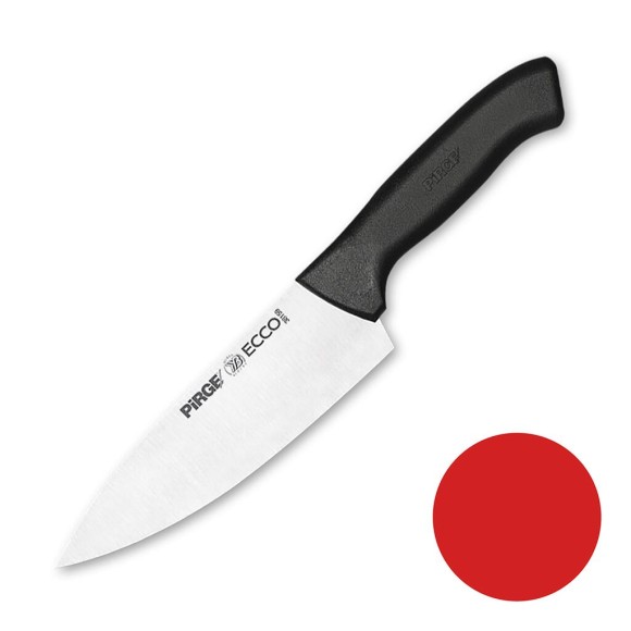 Нож поварской 16 см,красная ручка Pirge, RIC - 81240318