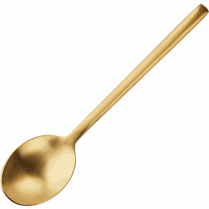 Ложка столовая «Саппоро бэйсик»;сталь нерж.;,L=19,7см;золотой,матовый COM- 3112877