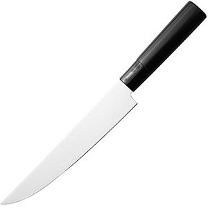 Нож кухонный слайсер;сталь нерж.,дерево;,L=325/200,B=32мм;металлич.,черный COM- 4072458