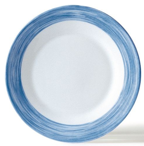 Набор тарелок, d=225 мм. глубокая синий край Браш /6/, (6 ШТ в упаковке), MAG - 40578