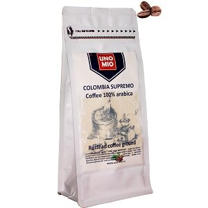 Кофе зерновой UNO MIO Colombia Supremo средняя 1 кг, UNI - 000011