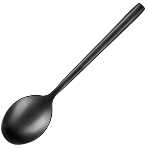 Ложка чайная «Саппоро бэйсик»;сталь нерж.;,L=14,B=3см;черный,матовый COM- 3111947