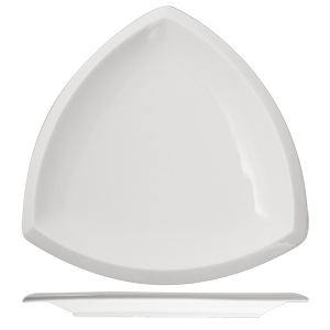 Тарелка «Кунстверк» треугольная;фарфор;,L=18,B=18см;белый COM- 3010920