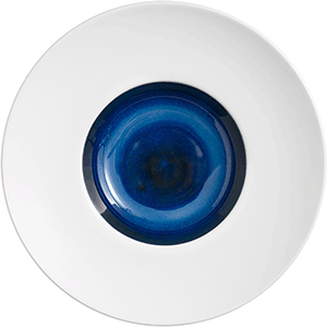 Тарелка для пасты «Абиссос»;фарфор;D=240,H=55мм;белый,синий COM- 3013773
