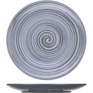 Тарелка «Пинки» мелкая;керамика;D=22,H=2см;серый COM- 3012973