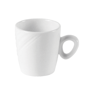 Чашка кофейная «Органикс»;фарфор;85мл;D=60,H=63,L=83мм;белый COM- 3130390