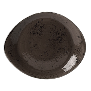 Тарелка «Крафт Грэй» мелкая;фарфор;D=255,H=20,L=255,B=205мм;серый COM- 3011682