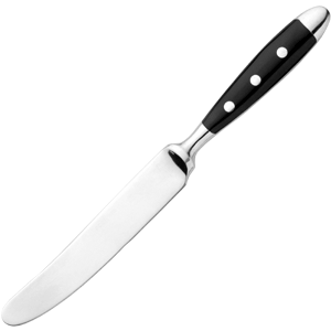 Нож столовый «Дориа»;сталь нерж.;,L=21/12,B=1см;металлич.,черный COM- 3110277