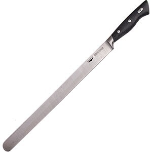 Нож для тонкой нарезки;сталь нерж.,пластик;,L=51/37,B=3см;черный,металлич. COM- 4070215