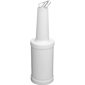 Емкость для сока с лейкой;полипроп.;0,95л;D=85,H=340мм;белый COM- 9100214