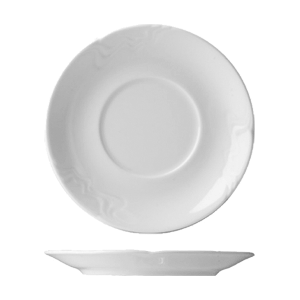 Блюдце «Мелодия»;фарфор;D=120,H=17мм;белый COM- 3020185