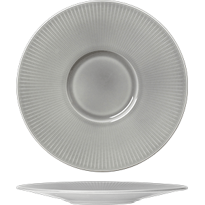 Тарелка мелкая с широким бортом «Виллоу Маст»;фарфор;D=285,H=25мм;серый COM- 03013231