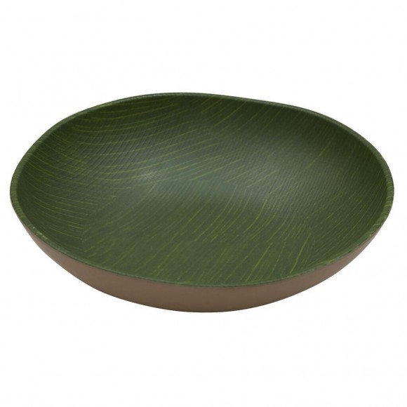 Салатник 3000 мл 31,5*8,5 см круглый Green Banana Leaf пластик меламин , RIC - 81290140