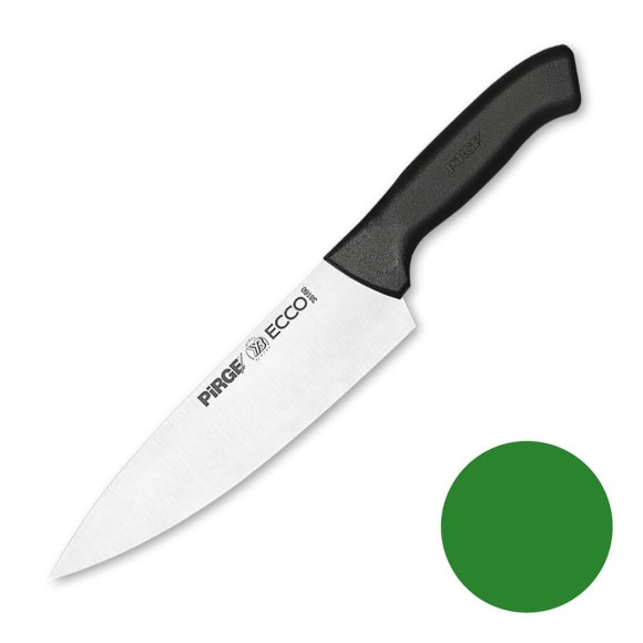 Нож поварской 19 см,зеленая ручка Pirge, RIC - 81240327