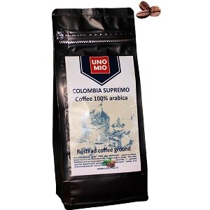 Кофе зерновой UNO MIO Colombia Supremo темная 250 г, UNI - 000008