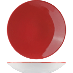 Салатник «Фиренза ред»;фарфор;260мл;D=153,H=25мм;красный,белый COM- 3030939