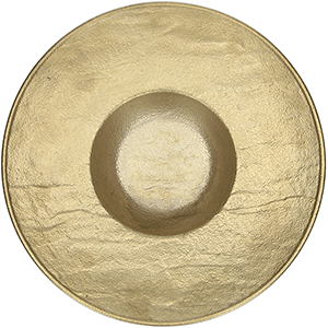 Тарелка для пасты «Вулкания голд»;фарфор;D=27см;золотой COM- 3012860