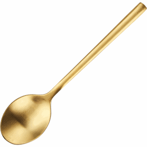 Ложка чайная «Саппоро бэйсик»;сталь нерж.;,L=13,9см;золотой,матовый COM- 3111944