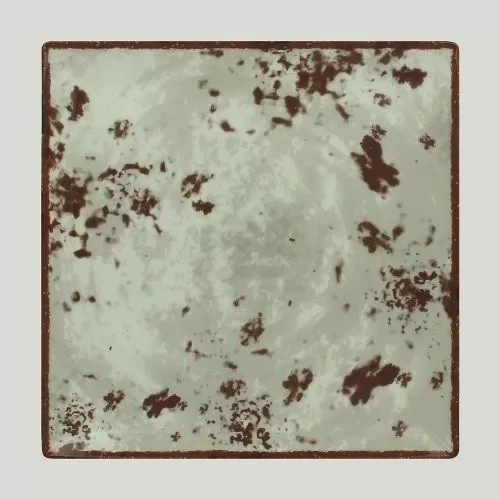 Тарелка RAK Porcelain Peppery квадратная 27*27 см, h 2,6 см, серый цвет, RIC - 81220621