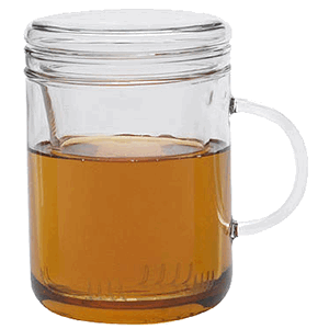 Кружка для горячих напитков «Цикло»;стекло;410мл;D=81,H=122,L=115мм;прозр. COM- 3140293